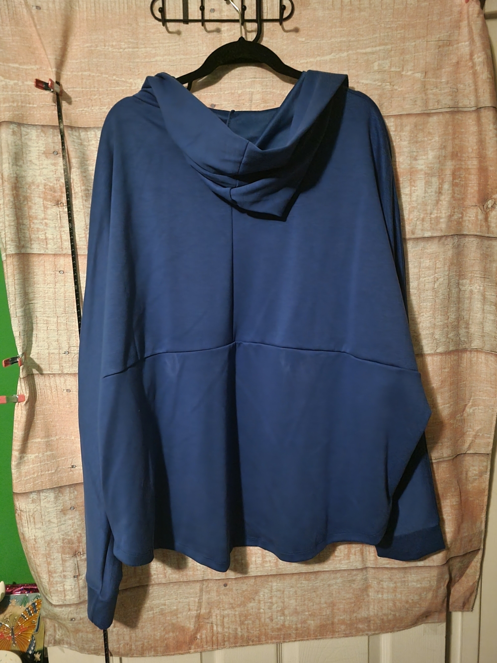 Blue Draped Open-Front Jacket - Picture 3 of 3
